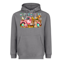 Storm Happy Easter Animal Farm Truck Heavyweight Hoodie - CowhideDigitalArt