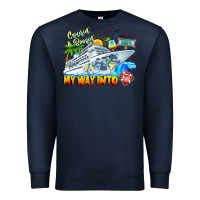 Navy 2024 Cruisin Premium Sweatshirt - CowhideDigitalArt