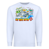 White 2024 Cruisin Premium Sweatshirt - CowhideDigitalArt