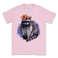Bubblegum Pink Raccoon with Flowers Classic Tee - Bettercallsaul