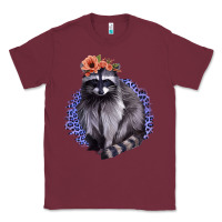 Burgundy Raccoon with Flowers Classic Tee - Bettercallsaul