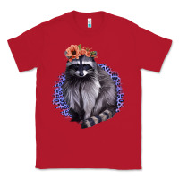 Red Raccoon with Flowers Classic Tee - Bettercallsaul