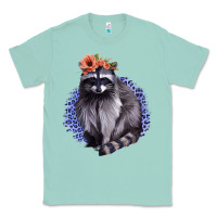 Seafoam Raccoon with Flowers Classic Tee - Bettercallsaul