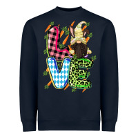 Navy Love Easter gnome Easter Day Heavyweight Sweatshirt - CowGirlArtShop