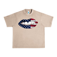 French Oak Lips American Flag Urban Heavy Tee - Bettercallsaul