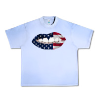 Grape Ice Lips American Flag Urban Heavy Tee - Bettercallsaul