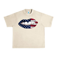 Sandshell Lips American Flag Urban Heavy Tee - Bettercallsaul