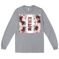 Heather Grey mother's day flowers tumbler tbs Long Sleeve Tee - TumblerDesignByShophia
