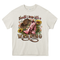 Cream shouldve come with a warning boots  cowboy Heavy Core Tee - NancyCooperArtShop