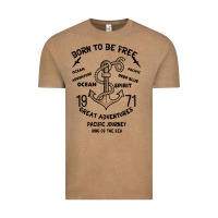 Vintage Coffee Born To Be Free Sea Vintage Tee - Bettercallsaul
