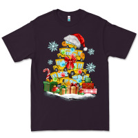 Plum christmas tree with school bus Premium Tee - MaliasSmallBusiness