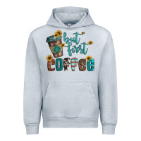 Heather Grey but first coffee Urban Hoodie - Artiststas