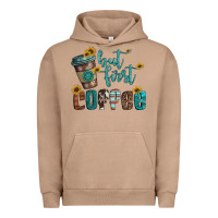 Pigment Burro but first coffee Urban Hoodie - Artiststas