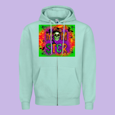 Momster Tumbler Zipper Hoodie Designed By Bundleandbundleshop