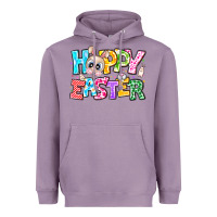Lavender Hoppy Easter Heavyweight Hoodie - CowhideDigitalArt