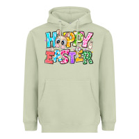Matcha Hoppy Easter Heavyweight Hoodie - CowhideDigitalArt