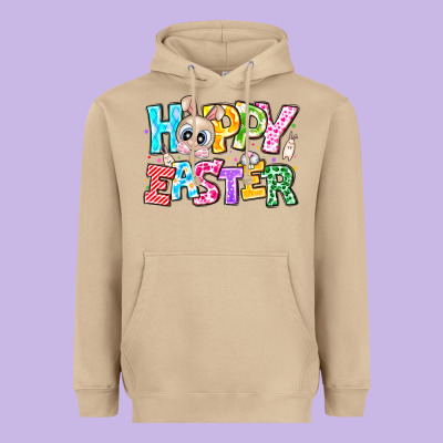 Hoppy Easter Heavyweight Hoodie Designed By Cowhidedigitalart