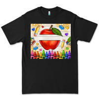 Black custom teacher name apple Premium Tee - NancyCooperArtShop