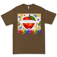 Custom Teacher Name Apple Premium Tee | Teevron