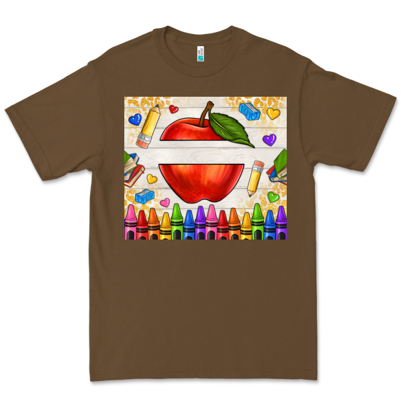 Custom Teacher Name Apple Premium Tee by NancyCooperArtShop | Teevron