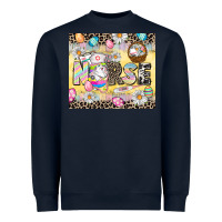 Navy Easter Nurse Easter Day Heavyweight Sweatshirt - CowGirlArtShop