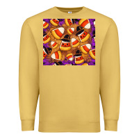 Antique Gold Candy Pattern Premium Sweatshirt - CowhideDigitalArt