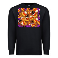 Black Candy Pattern Premium Sweatshirt - CowhideDigitalArt