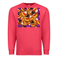 Cardinal Candy Pattern Premium Sweatshirt - CowhideDigitalArt