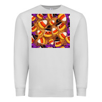 Dove Grey Candy Pattern Premium Sweatshirt - CowhideDigitalArt