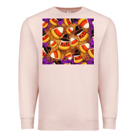 Pale Pink Candy Pattern Premium Sweatshirt - CowhideDigitalArt