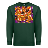 Sports Green Candy Pattern Premium Sweatshirt - CowhideDigitalArt