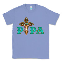 Colony Blue Papa Jesus with Cross Classic Tee - Bettercallsaul