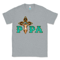 Heather Grey Papa Jesus with Cross Classic Tee - Bettercallsaul