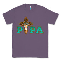 Lavender Papa Jesus with Cross Classic Tee - Bettercallsaul