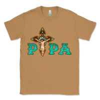 Toasted Coconut Papa Jesus with Cross Classic Tee - Bettercallsaul