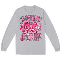 Moon Dust in october we wear pink american football Long Sleeve Tee - RanaPortraitStore