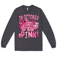 Smoke in october we wear pink american football Long Sleeve Tee - RanaPortraitStore