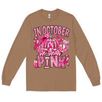 Toasted Coconut in october we wear pink american football Long Sleeve Tee - RanaPortraitStore
