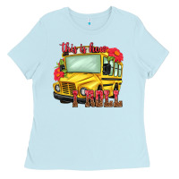 Baby Blue this is how i roll Ladies Tee - NancyCooperArtShop