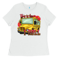 White this is how i roll Ladies Tee - NancyCooperArtShop