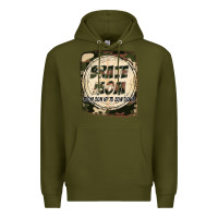 Army Green Brave mom from son up to son down Mother's Day Premium Hoodie - FaDigitalArtStudio