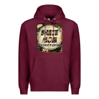 Burgundy Brave mom from son up to son down Mother's Day Premium Hoodie - FaDigitalArtStudio