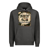 Charcoal Heather Brave mom from son up to son down Mother's Day Premium Hoodie - FaDigitalArtStudio