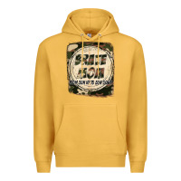 Mustard Brave mom from son up to son down Mother's Day Premium Hoodie - FaDigitalArtStudio