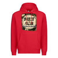 Red Brave mom from son up to son down Mother's Day Premium Hoodie - FaDigitalArtStudio