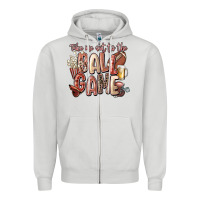 Dove Grey take me out to the ball game Zipper Hoodie - FaDigitalArtStudio