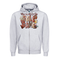 Heather Grey take me out to the ball game Zipper Hoodie - FaDigitalArtStudio