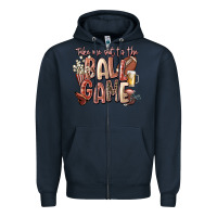 Navy take me out to the ball game Zipper Hoodie - FaDigitalArtStudio