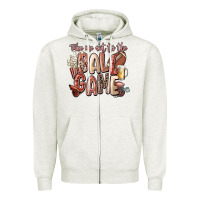 Oatmeal Heather take me out to the ball game Zipper Hoodie - FaDigitalArtStudio