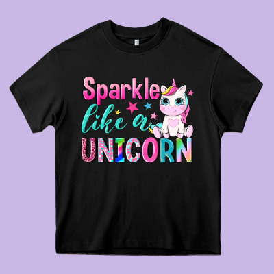 Sparkle Like A Unicorn Heavy Core Tee Designed By Nancycooperartshop